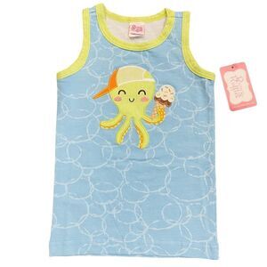 RicRac & Ruffles size 2T Boys Summer Sleeveless tank top octopus New